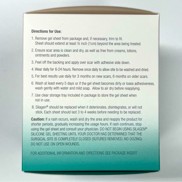 FLASH SALE! Silagen 100% SILICONE AB/EXTREMITY STRIP CLEAR 2” x 18” *PRICE FIRM - Picture 4 of 4